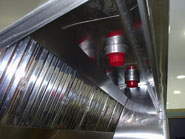 Campana extractora con autoextinción